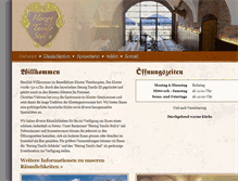 Tablet Screenshot of kloster-gastronomie-thierhaupten.de